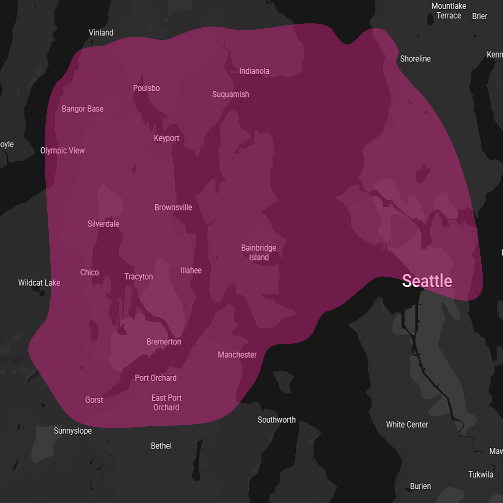 Coverage map: Bainbridge focus
